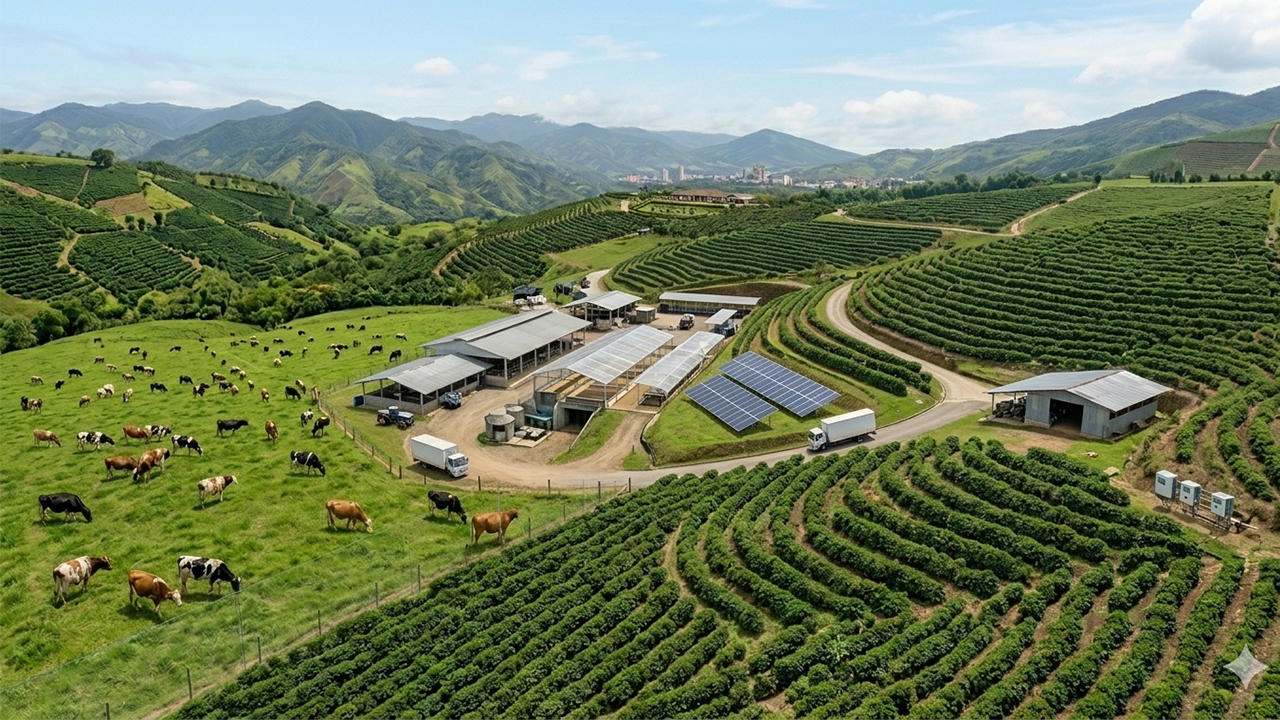 finca ganadera con energía solar